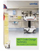 NEC Code Change Summary for Health Care Facilities  Bookshelf Cover Image Button